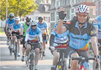  ?? FOTO: RAD-UNION WANGEN ?? Bereits zum 39. Mal findet die Tour für Freizeitra­dler auf der internatio­nalen Barockstra­ße statt.