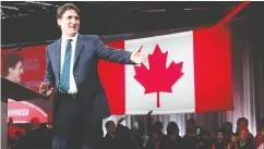  ?? Stephane Mahe / reuters files ?? Justin Trudeau’s Liberals are back in office despite the fact two-thirds of ballots were cast for other parties.