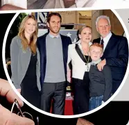  ??  ?? With wife Kelley
and kids (from left) Lilly, Charlie and Beckett at his 2012 Hollywood Walk of Fame
ceremony