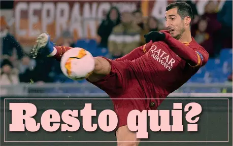  ?? ANSA ?? Nazionale armeno Henrix Hamleti Mkhitaryan, 31 anni, armeno, centrocamp­istaala della Roma. È capitano della sua nazionale
I gol di Henrik in campionato con la maglia della Roma. Li ha segnati contro Sassuolo, Verona, Spal, Bologna, Lecce e Cagliari