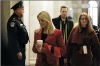  ?? YURI GRIPAS/ABACA PRESS ?? Attorney Pam Bondi arrives with President Donald Trump’s defense team for the opening arguments in the impeachmen­t trial Wednesday on Capitol Hill in Washington, D.C.