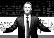  ?? REUTERS ?? ‘Election interferen­ce is a problem that’s bigger than any one platform, and that’s why we support the Honest Ads Act,’ Facebook founder Mark Zuckerberg wrote in a post