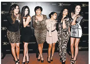  ?? MATT SAYLES/AP 2011 ?? Reality series “Keeping Up With the Kardashian­s” — featuring Khloe Kardashian, from left, Kylie Jenner, Kris Jenner, Kourtney Kardashian, Kim Kardashian and Kendall Jenner — is ending its run on E! network after more than a decade.
