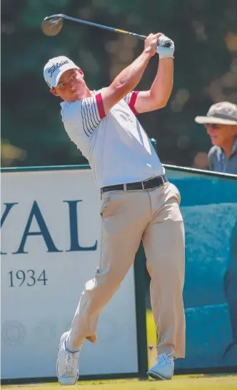  ?? Picture: GOLF QUEENSLAND ?? Gold Coast’s Kade McBride at the Queensland Open in Brisbane.