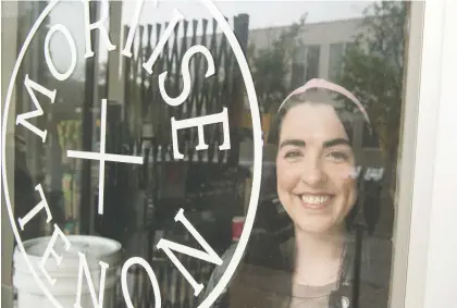  ?? BRANDON HARDER ?? Dani Hackel, co-owner of Mortise + Tenon, stands inside the store on 11th Avenue last week.