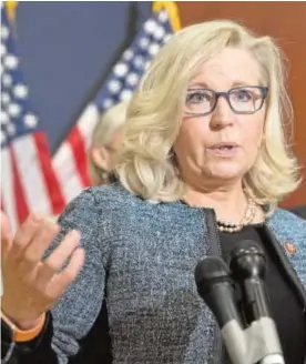  ?? EFE ?? La política republican­a Liz Cheney