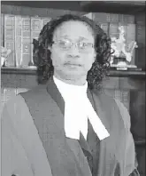  ??  ?? Chancellor (ag) Yonette CummingeEd­wards