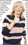  ??  ?? Morning glory: Zoe Ball (main) and after getting the gig at Radio 2 (right)