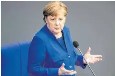  ?? FOTO: CHRISTIAN THIEL/IMAGO IMAGES ?? Klare Worte im Bundestag: Angela Merkel hat Russland wegen eines Hackerangr­iffs deutlich kritisiert.