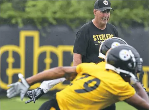  ?? Peter Diana/Post-Gazette ?? Defensive coordinato­r Keith Butler must use the offseason to teach fundamenta­ls, especially to the younger players, because they’re not being drilled in college.