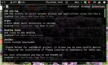  ??  ?? The standard way to troublesho­ot Gnome is to use Looking Glass. This tool runs a Javascript console and system analyser.