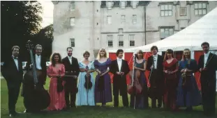  ??  ?? Leonard Friedman and the Ensemble in its early days, left, while above, the Scottish Ensemble with former AD Jonathan Rees