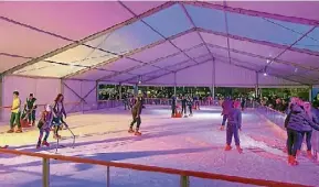  ??  ?? Ice World will install an ice rink at The Base on December 1.