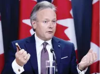  ?? JUSTIN TANG/BLOOMBERG FILES ?? Some are saying Bank of Canada governor Stephen Poloz had erred in orchestrat­ing the five rate hikes.