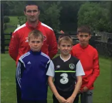  ??  ?? Former Sligo Rovers star Johnny Kenny is taking part with his sons