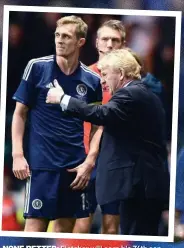  ??  ?? NONE BETTER: Fletcher will earn his 74th cap when he leads Scotland out against Malta and Strachan insists that the midfielder is a ‘fantastic footballer and fantastic man’ for focusing only on being a good player and helping those around him