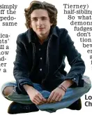  ??  ?? Lost boy: Timothee Chalamet as addict Nic