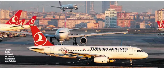  ??  ?? Caterer Do&amp;Co verhandelt mit Turkish Airlines über neue Aufträge