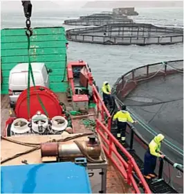  ??  ?? Above: Irish workboat company O’Malley Marine Plant is moving into the Scottish aquacultur­e market