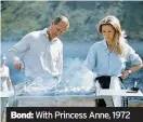  ??  ?? Bond: With Princess Anne, 1972