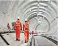  ??  ?? ‘Financial underperfo­rmance’ on Crossrail is partly blamed for Network Rail woes