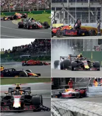  ??  ?? Verstappen has made mistakes – some big, some small – at each of the first six rounds