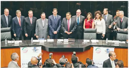  ??  ?? En febrero de 2017 se presentaro­n en el Senado las conclusion­es del seminario El Federalism­o Constituci­onal Mexicano
