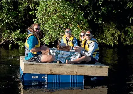  ?? PHOTO: SUPPLIED ?? A group of Turangi locals are planning to float their reconstruc­ted picnic table across Lake Taupo¯ from Turangi in a bid to raise funds.