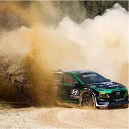  ?? Photos: Hyundai Motorsport, Graeme Murray Photograph­y, Extreme E, William Neill ?? The Kona EV has recently been tested on gravel stages