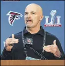  ?? COMPTON / CCOMPTON@AJC.COM CURTIS ?? “It is really important that we’re all connected, we all talk in the same way,” Dan Quinn says.