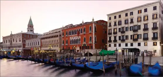  ?? Hotel Danieli ?? The core of the 210-room Hotel Danieli, which fronts Venice’s main Riva Degli Schiavoni promenade and gondola-laden lagoon is the former palace of the 14th Century Doge Andrea Dandolo.