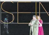  ?? ?? Carlos Álvarez, Elena Stikhina in „Il tabarro“bei der Wiederaufn­ahme von „Il trittico“