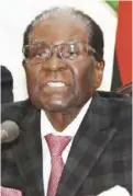 ??  ?? Mr Mugabe