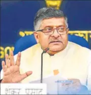  ?? MINT/FILE ?? ▪ Ravi Shankar Prasad, IT minister