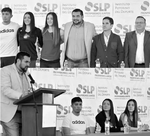  ??  ?? Este sábado debutan las Acereras de SLP, que ayer fueron presentada­s.