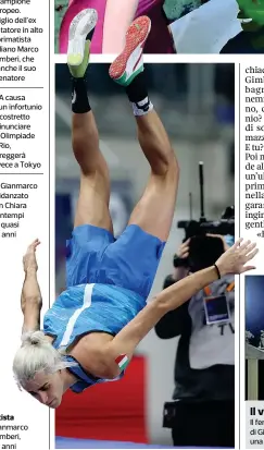  ??  ?? Altista Gianmarco Tamberi, 29 anni
Il video
Il fermo immagine dal video postato sul profilo Instagram di Gianmarco Tamberi del momento in cui l’atleta azzurro, durante una cena romantica, chiede alla fidanzata Chiara se vuole sposarlo