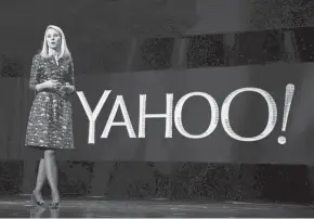  ?? ASSOCIATED PRESS ?? CEO Marissa Mayer, a Wausau native, is among six executives leaving the Yahoo board.