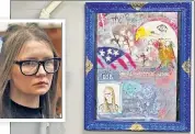  ?? ?? SHE’S A CON ‘ARTIST’: After Anna Sorokin’s work was in a show, the curator says she was stiffed for $8,000.