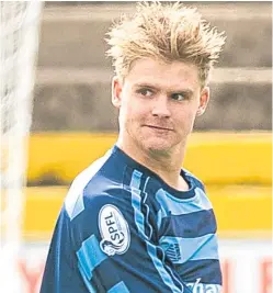  ?? Picture: SNS. ?? Michael Travis was on target for Forfar.