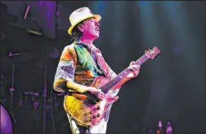  ?? Denise Truscello ?? Carlos Santana, playing House of Blues at Mandalay Bay, extended his engagement with 16 shows in September and November.