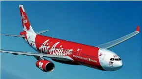  ??  ?? AirAsia X services the Auckland to Gold Coast route using an Airbus A330-300.