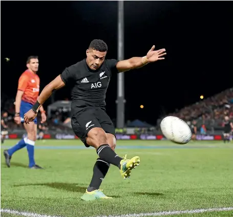  ?? GETTY IMAGES ?? Richie Mo’unga kicked seven from eight for the All Blacks against Argentina in Nelson, the kind of success rate needed to win tight test matches.