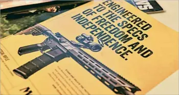  ?? LISA MARIE PANE/AP ?? The way in which AR rifles are advertised has been raised as an issue in a lawsuit against Remington over the Sandy Hook shooting that killed 26.