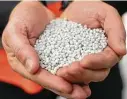  ??  ?? Pellets produced by LyondellBa­sell’s plastics recycling joint venture in Europe, Quality Circular Polymers.