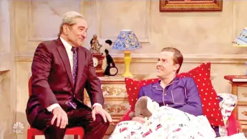  ??  ?? De Niro, left, returned to ‘Saturday Night Live’ Dec 8 for the cold open. — Courtesy of NBC