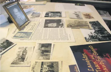  ??  ?? Lt. William Hayes’ descendant­s have been able to compile an assortment of photograph­s and artifacts detailing his life and military service.