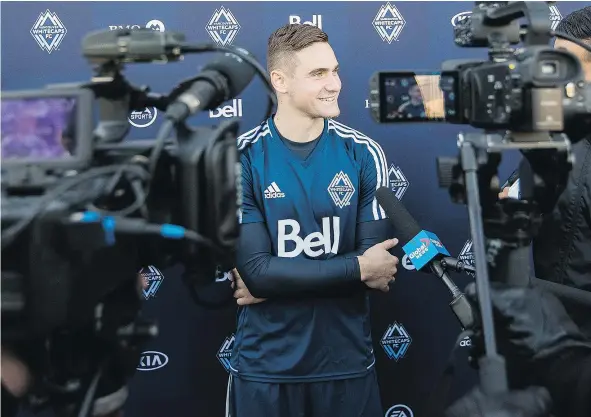  ?? — VANCOUVER WHITECAPS ?? Jake Nerwinski, a 2017 draft pick, has signed with the Caps this season, plus options for the following three years.