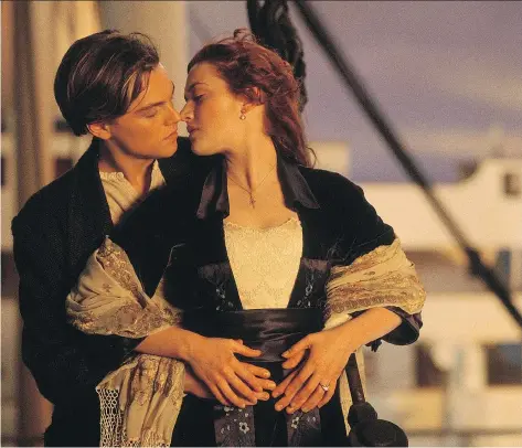  ?? PARAMOUNT PICTURES ?? Despite their onscreen passion in Titanic, stars Leonardo DiCaprio, left, and Kate Winslet never paired up in real life.