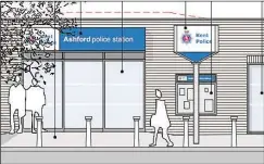  ??  ?? How the frontage of the station will look in Church Road