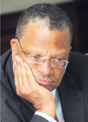  ?? FILE ?? Peter Phillips, the PNP president, should decide whether, as a political leader, he plans to follow the money or insist that the money follows him, writes Gordon Robinson.